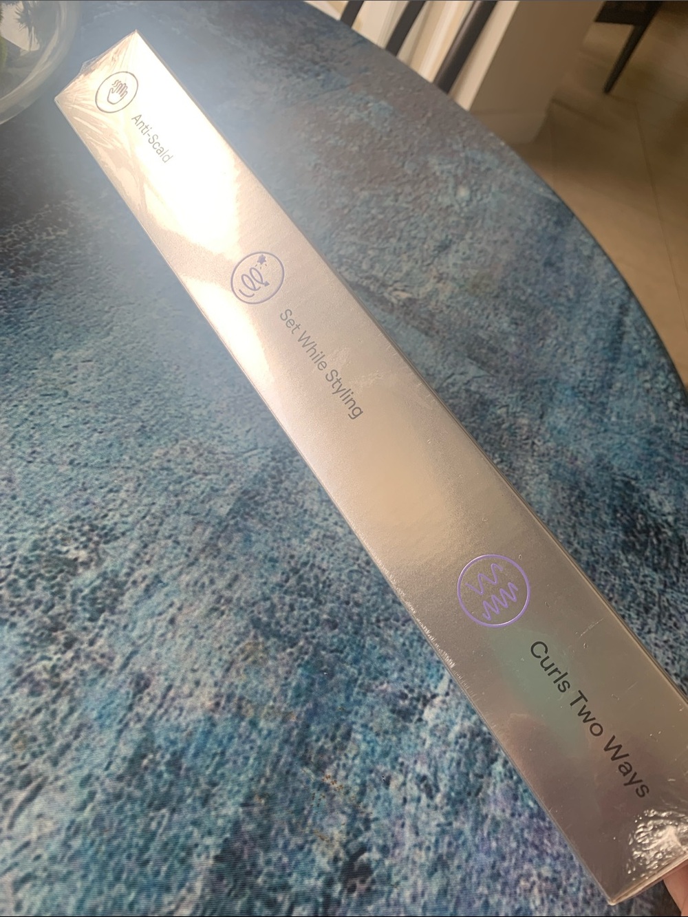 SHEGLAM HAIR Silver + Lilac Steam Hair Curling Wand - Picture 3 of 5